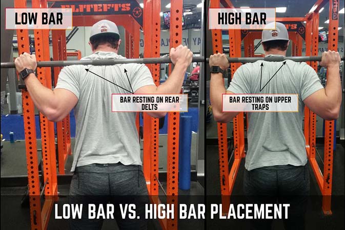 Low-Bar-vs-High-Bar اسکات میله بالا و میله پایین